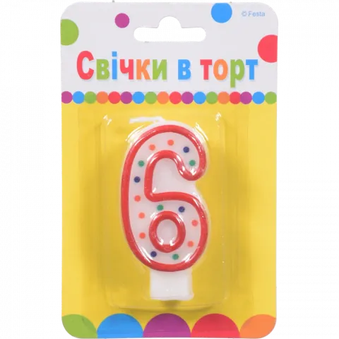 Свічка Party Favors 6
