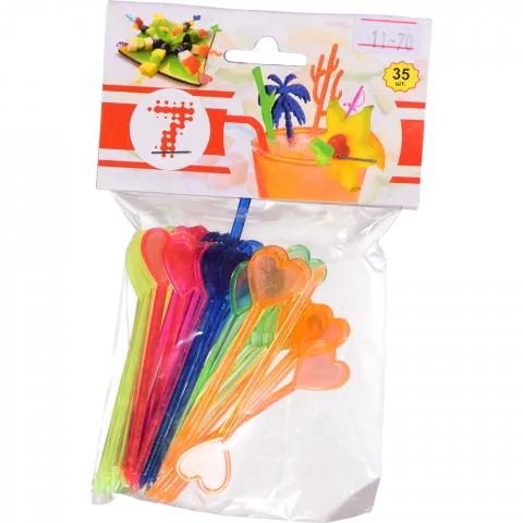 Шпажка серце 7` 80 мм 35 шт.`