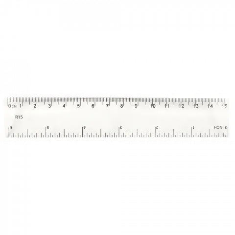 Лінійка 15 см пластик арт. 21845-6 И063