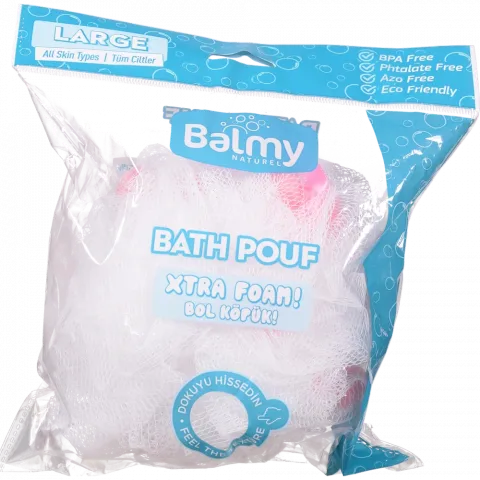 Мочалка Balmy синтетична велика з паралоновими фігурками 2519