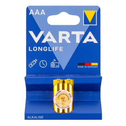 Бат Varta Longlife AAA BLI 2 Alkaline