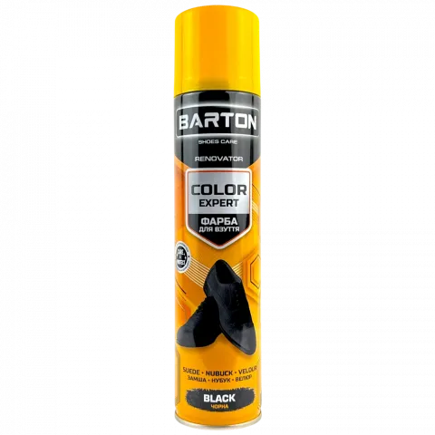 Фарба д/взуття Barton Color Expert 300 мл з замші, нубуку, велюру Чорна BR20335