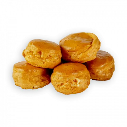 Тістечко заварне Профітролі з кремом згущене молоко ваг. КондЦМ