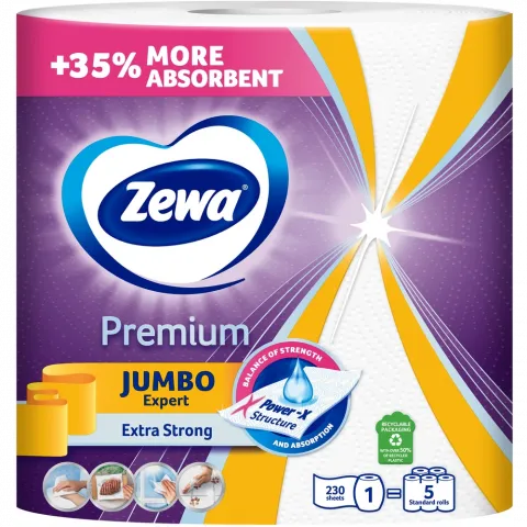 Рушники кухонні Zewa 1 шт. Premium Jumbo
