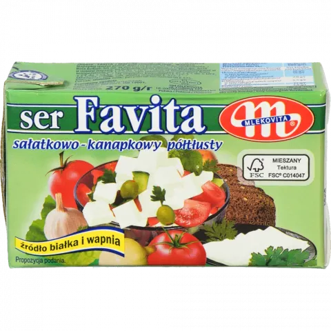 Сир Mlekovita 270г Фавіта 16 (Польща)