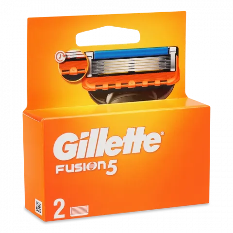 Картридж д/гоління Gillette 2 шт. Fusion