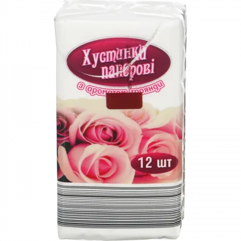 Хустинки нос. Субота 10/12 шт. з ароматом троянди
