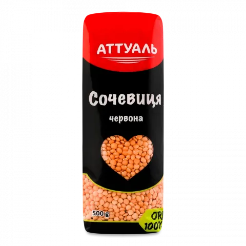 Крупа Аттуаль Сочевиця 500 г червона