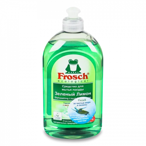 Засіб д/посуду Frosch 500 мл Зелений лимон