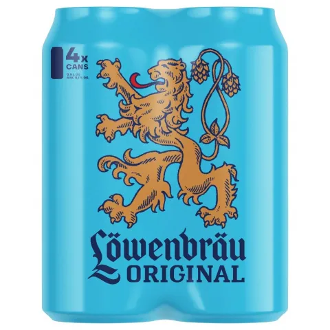 Пиво Lowenbrau 4х0,5 л з/б Світле