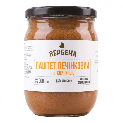 Паштет Вербена 500 г печінковий зі свининою