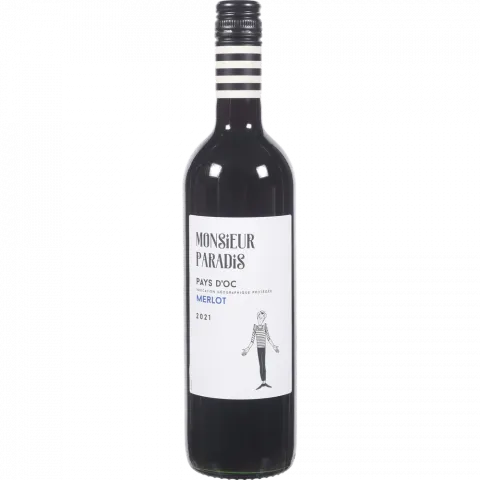 Вино Monsieyr Paradis Merlot 0,75 л сух. червон. 13,5 (Франція)