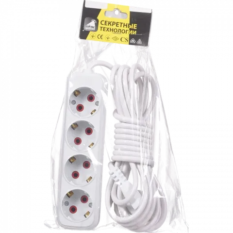 Секретні технології Подовжувач 4 вх./5 м/заз.