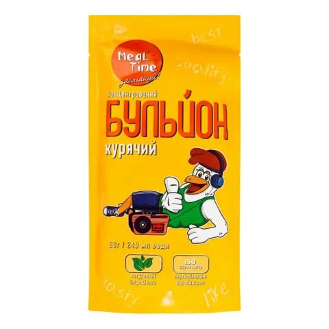 Бульйон курячий Meal Time 60 г д/пак. Концентрований