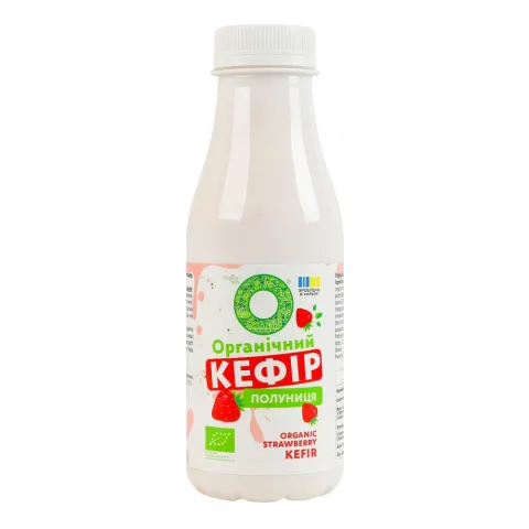 Кефір Organic Milk органіч. з наповн. Полуниця 2,5 280 г