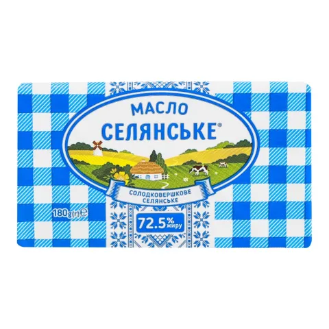 Масло Селянське 72,5 180 г (Люстдорф)