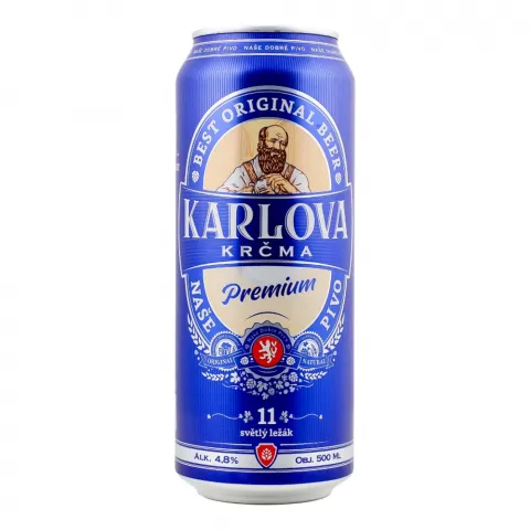 Пиво Karlova 0,5 з/б Krcma Premium світле 4,8И482