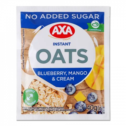 Каша АХА вівсяна 40 г з верш. лохиною та манго б/цукру