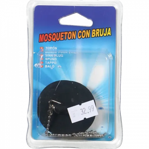 Пробка для стоку гумова 4,4 см арт. 16037-1 И585