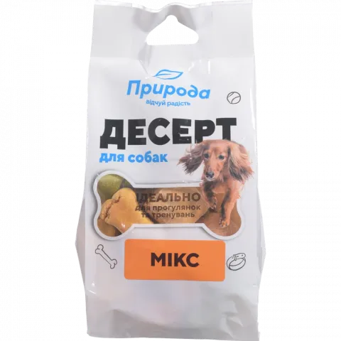 Ласощі д/собак Природа Десерт 100 г Мікс