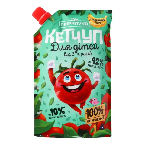 Кетчуп Pripravka 200 г д/пак. д/дітей з банановим пюре
