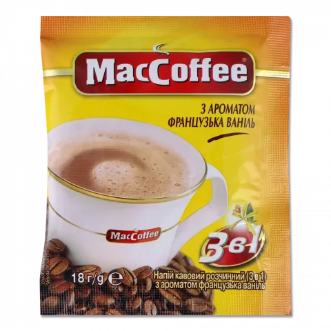 Кавовий напій Мак Кофе 18 г 3в1 Французька ваніль