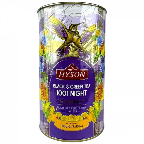 Чай Хайсон 100 г туб. чорний/зелений 1001 ніч И623 (Шрі-Ланка)