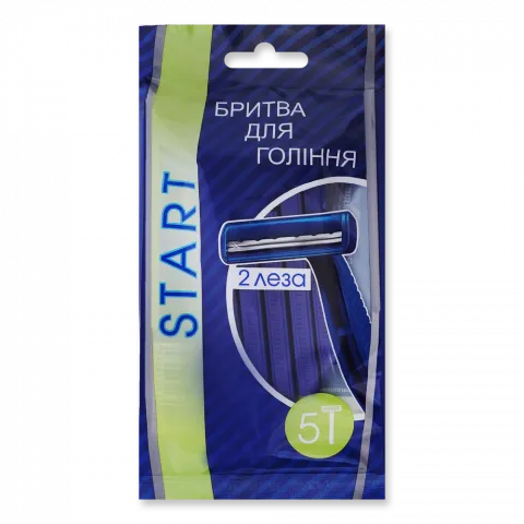 Станок д/гоління START 5 шт. одноразовий