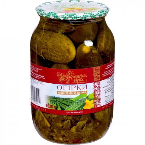 Конс Огірки Українська Зірка 1020 г /СКО