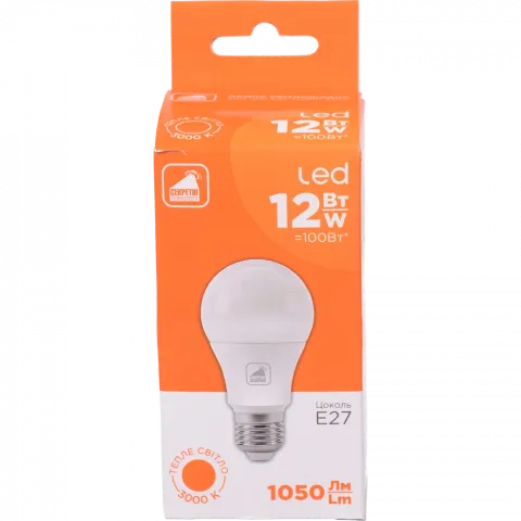 Лампа LED Секретні технології звичайна жовта 12 Вт E27 NEW