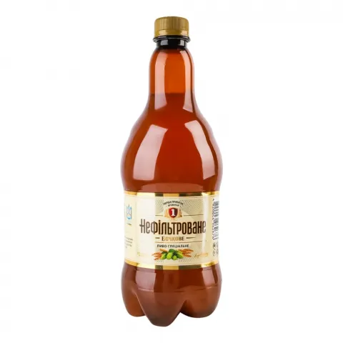 Пиво ППБ 0,9 л пл. Бочкове Нефільтроване