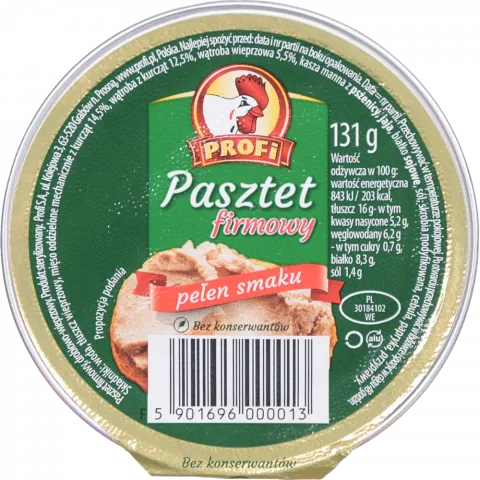 Паштет Profi 131 г Фірмовий з м`ясом курки И013 (Польща)