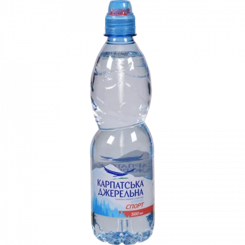 Вода Карпатська джерельна 0,5 л пл. б/газ. спорт.
