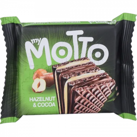 Вафлі My Motto 34 г Горіх та какао (Болгарія)