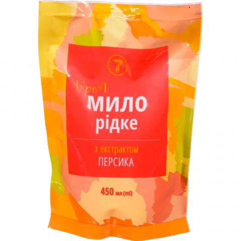 Крем-мило рідке 7` 450 мл д/пак. з екстрактом персика`