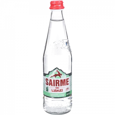 Вода мінеральна SAIRME 0,5л газ. скл. (Грузія)