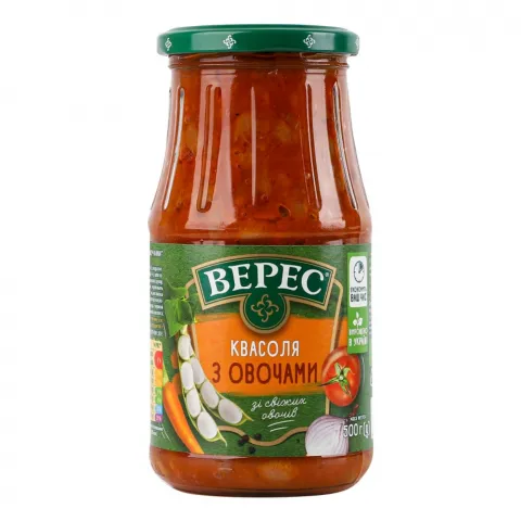 Конс Квасоля Верес 445/500 г скл. з овочами