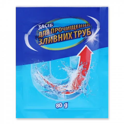 Засіб д/прочищення зливних труб 80 г