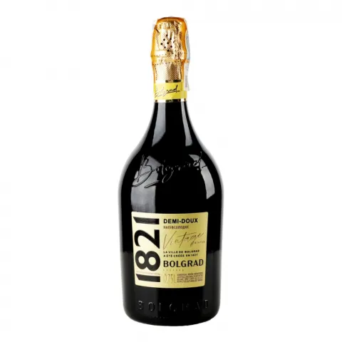 Вино ігристе Болград 1821 Vintage 0,75 л н/сол. біле