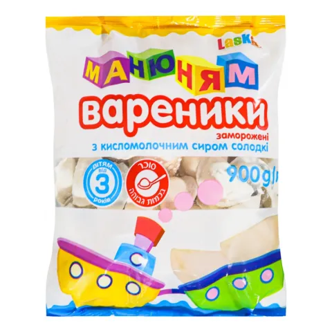 Вареники Ласка 900 г Маню-ням з сиром