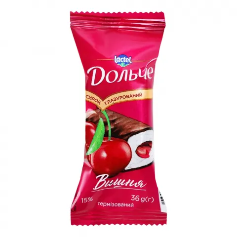 Сирок в шок. глазурі Дольче 36 г 15 Вишня