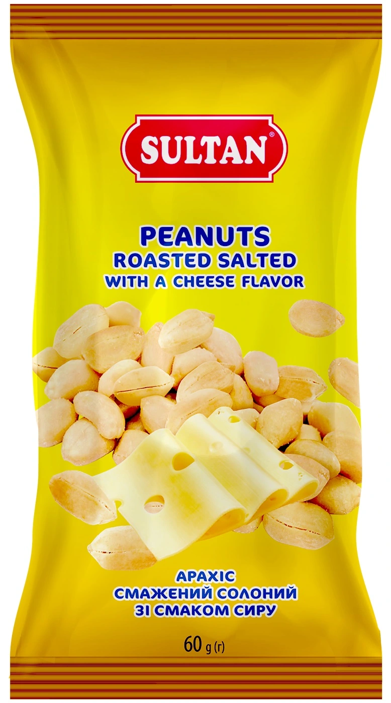 Арахис жареный со вкусом сыра Султан, 60 г