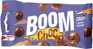 Драже Crunch шарики с какао в молочном шоколаде Boom Choc м/у 30г