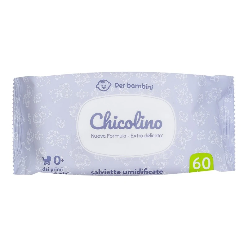 Влажные салфетки с первых дней жизни Chicolino, 60 шт/уп.