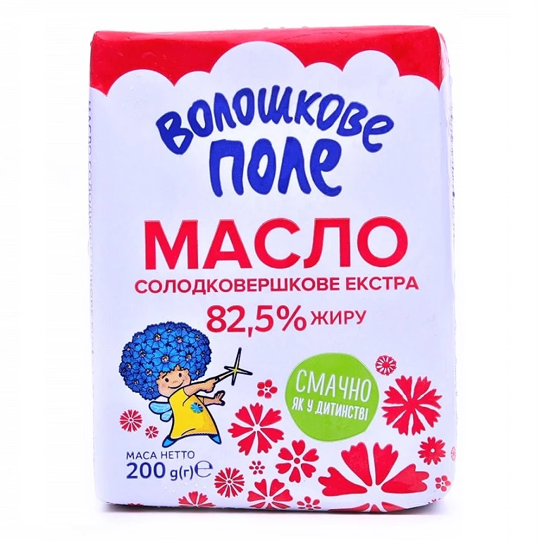 Масло сливочное 82.5% Экстра Волошкове Поле, 180 г
