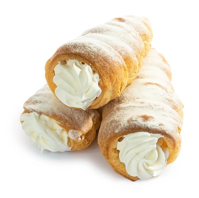 Трубочка с белковым кремом