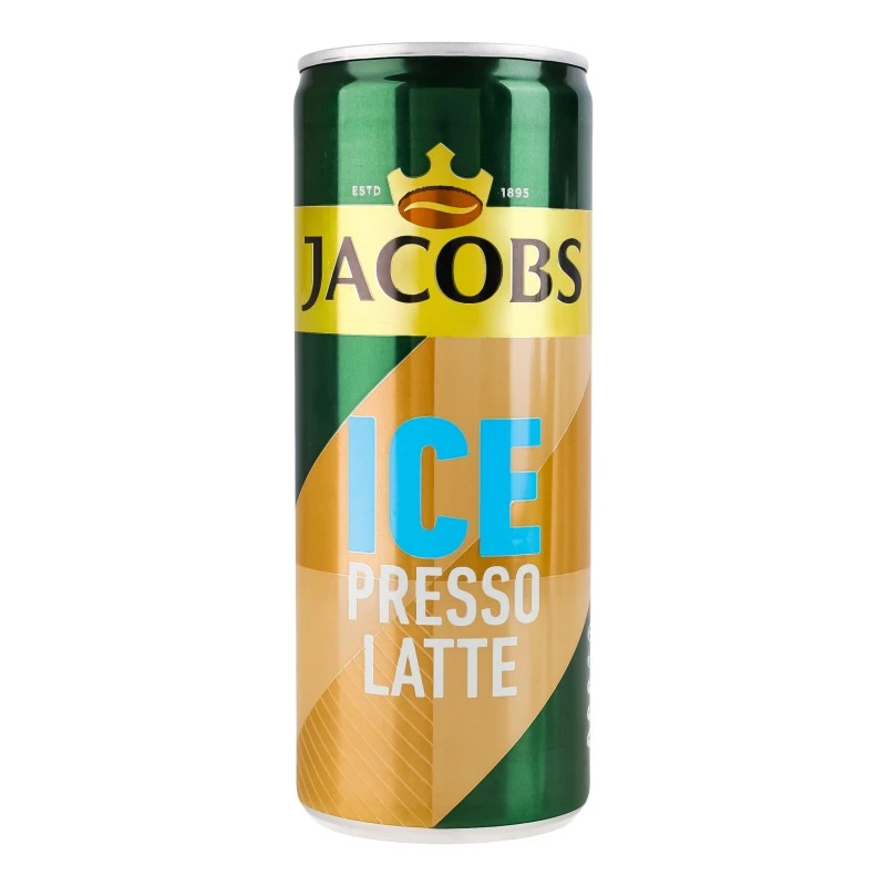 Напиток кофейный IcePresso Latte ж/б Jacobs, 0.25 л