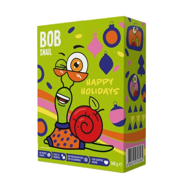 Набор продукции с игрушкой и стикером Рождественский бокс Bob Snail к/у 140г