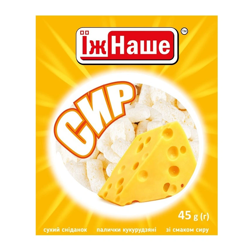 Кукурузные палочки со вкусом сыра Ешь Наше, 120 г