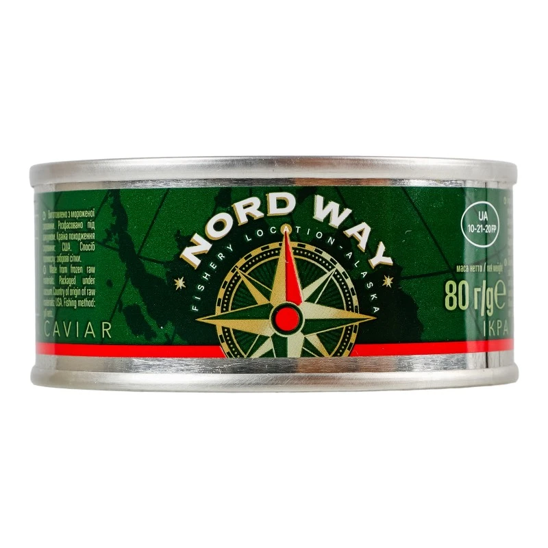 Икра лососевая зернистая Nord Way, 80 г